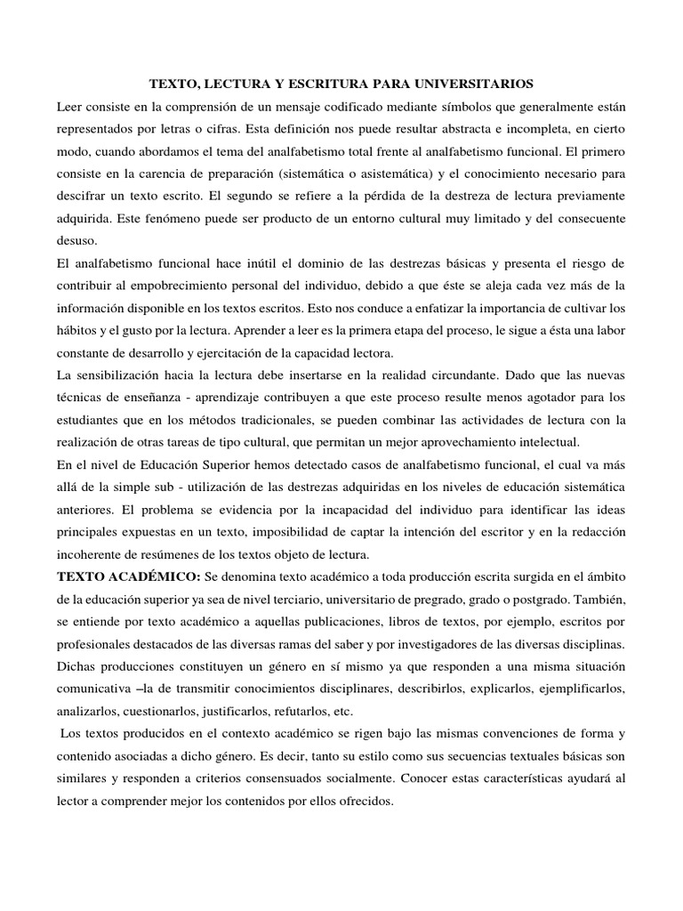 Lectura y Escritura en Educación Superior | PDF | Hipertexto | Hipervínculo