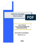 Plantilla de Guia de Procedimientos Asistenciales de Enfermeria 2022