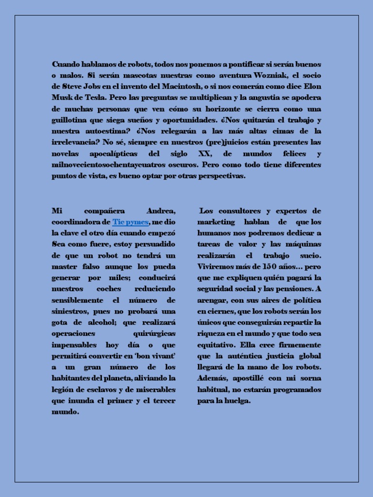 Robots: Avances y Futuro Laboral | PDF | Robot | Robótica
