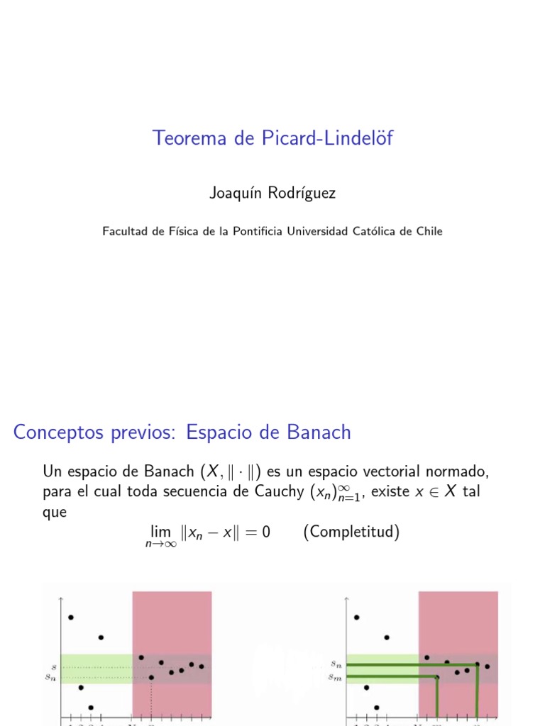 Teorema Picard Lindelof Pdf Objetos Matemáticos Análisis Matemático