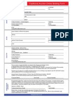 Web Traditional Auction Form