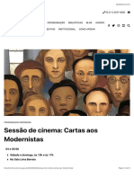 Sessão de Cinema: Cartas Aos Modernistas