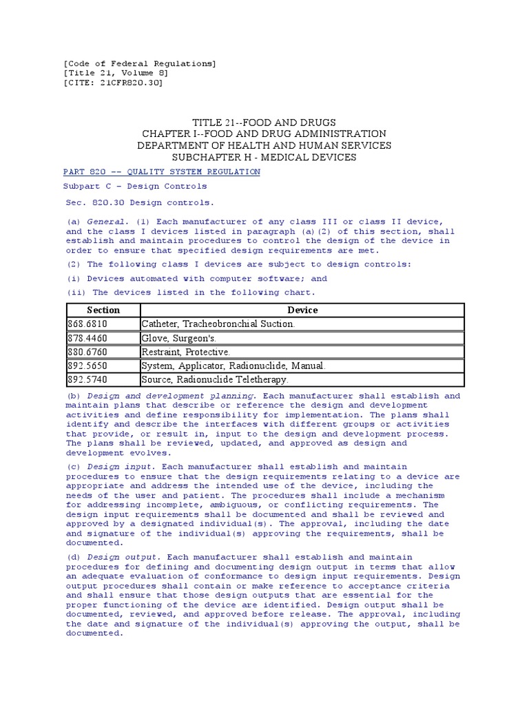 Code of Federal Regulations PDF Verification And Validation
