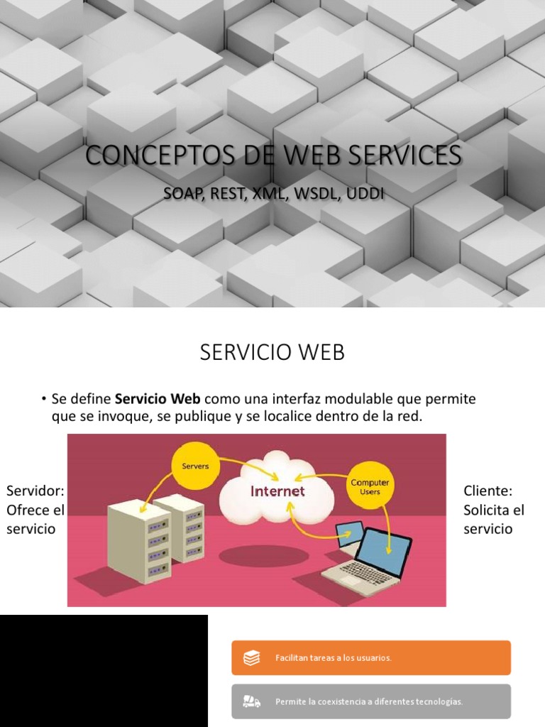Conceptos de Web Services | PDF | Jabón | Transferencia de estado ...