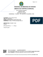 Conselho Regional de Medicina Do Paraná Receita Médica de Controle Especial