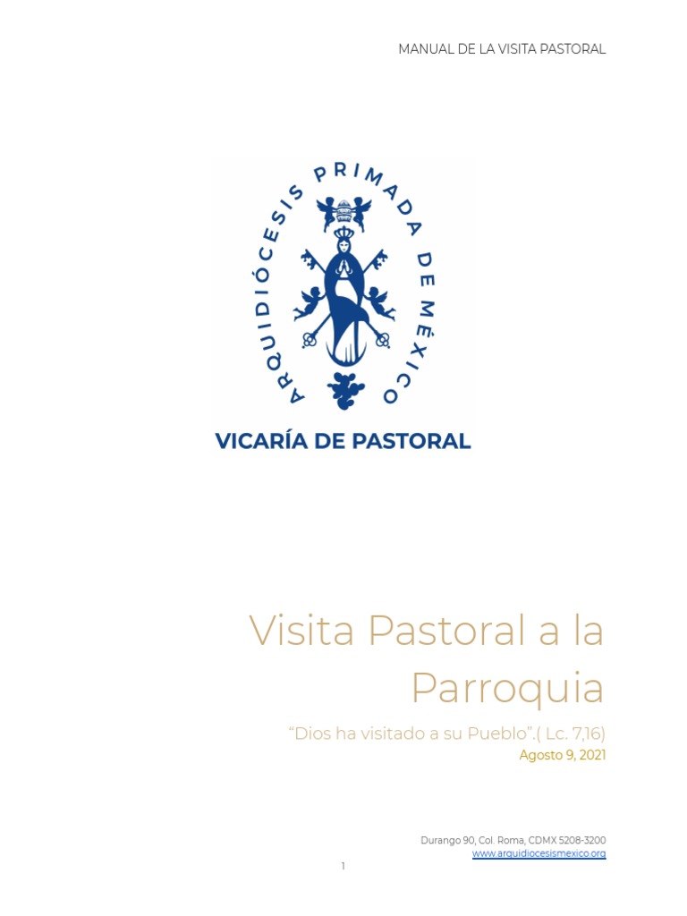Manual para La Visita Pastoral | Descargar gratis PDF | obispo | Misa ...