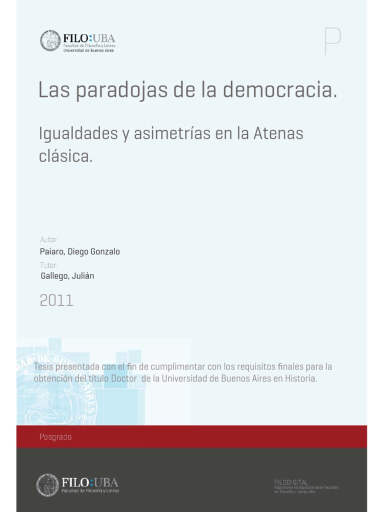 Paradojas de la Democracia en Atenas | PDF | Historia