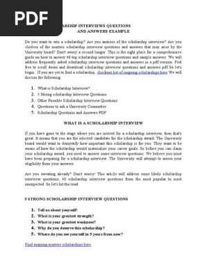 Interview questions