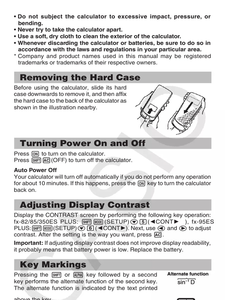 Casio FX-82ES Plus User Manual Guide | PDF