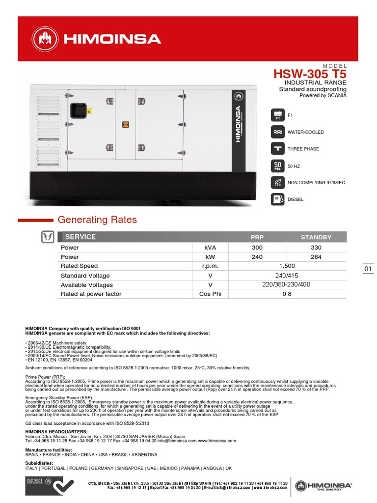 HSW 305 T5 | PDF | Machines | Physical Quantities