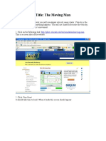 Title: The Moving Man: Introduction in This Activity You Will Investigate Velocity Using Charts. Velocity Is The
