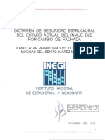 Dictamen de Seguridad Estruclrural Del Estado Actual Del Inmue BLE Por Cambio de Fachada