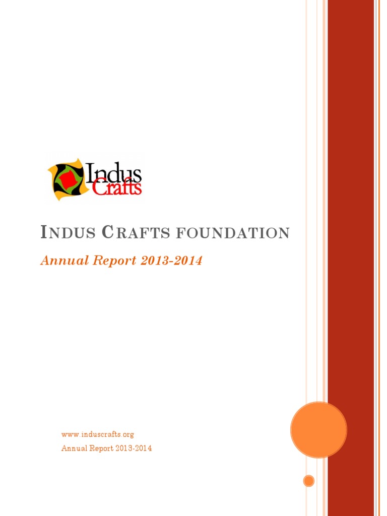 Indus Crafts Foundation Annual Report 2014 | PDF