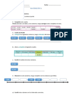 Evaluación de Matemática