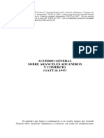 ACUERDO GENERAL SOBRE ARANCELES Y COMERCIO (GATT)