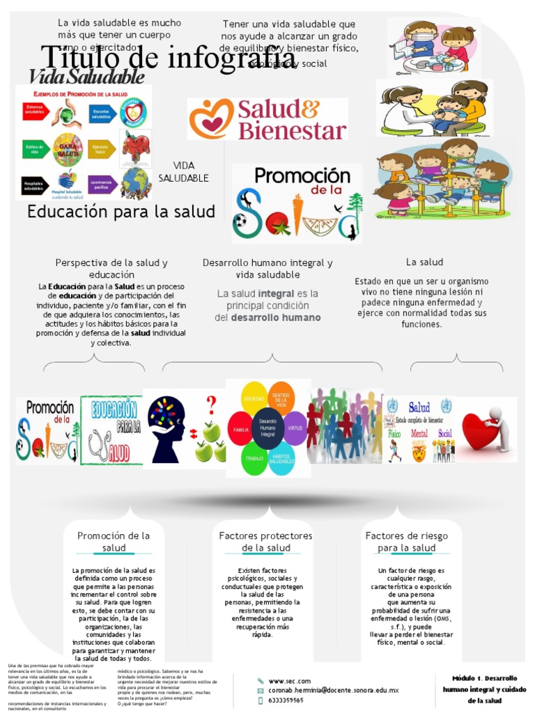Infografía sobre Salud Integral y Bienestar | PDF | Cuidado de la salud ...