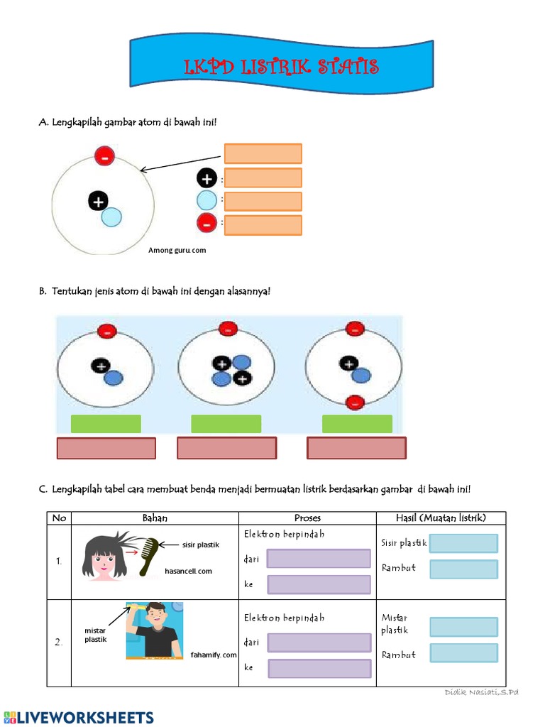 LKPD Listrik Statis Kelas 12 | PDF