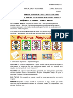 2do. Prim. VALORES Y NORMAS - PALABRAS MAGICAS