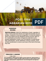 4.4 Post 1986 Agrarian Reform 1a FM
