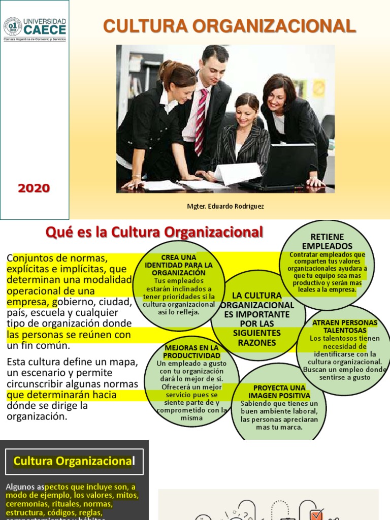 Importancia de la Cultura Organizacional | PDF | Cultura organizacional ...