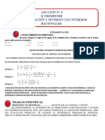 Fundamentación de Multiplicación y División Con Q