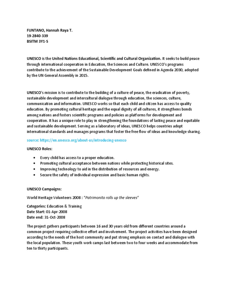 UNESCO's Cultural Heritage Initiatives | PDF | World Heritage Site