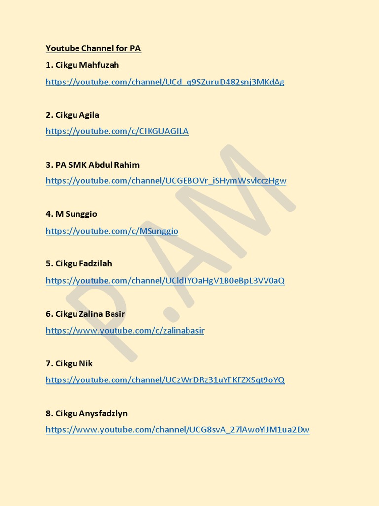 Pengajian Am List Pdf