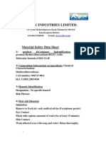 REFEX INDUSTRIES MATERIAL SAFETY DATA SHEET