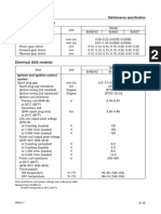 Lower Unit (85A Models) : Maintenance Specification