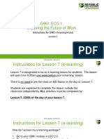 G961 Lesson 7 - Student E-Learning Instuctions