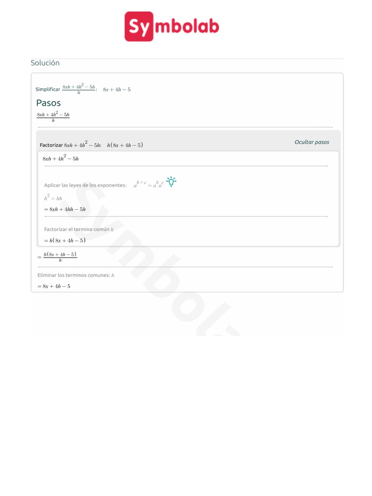 Symbolab Solutions PDF