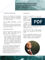 Administración Gubernamental Del Presidente Andres Manuel López Obrador