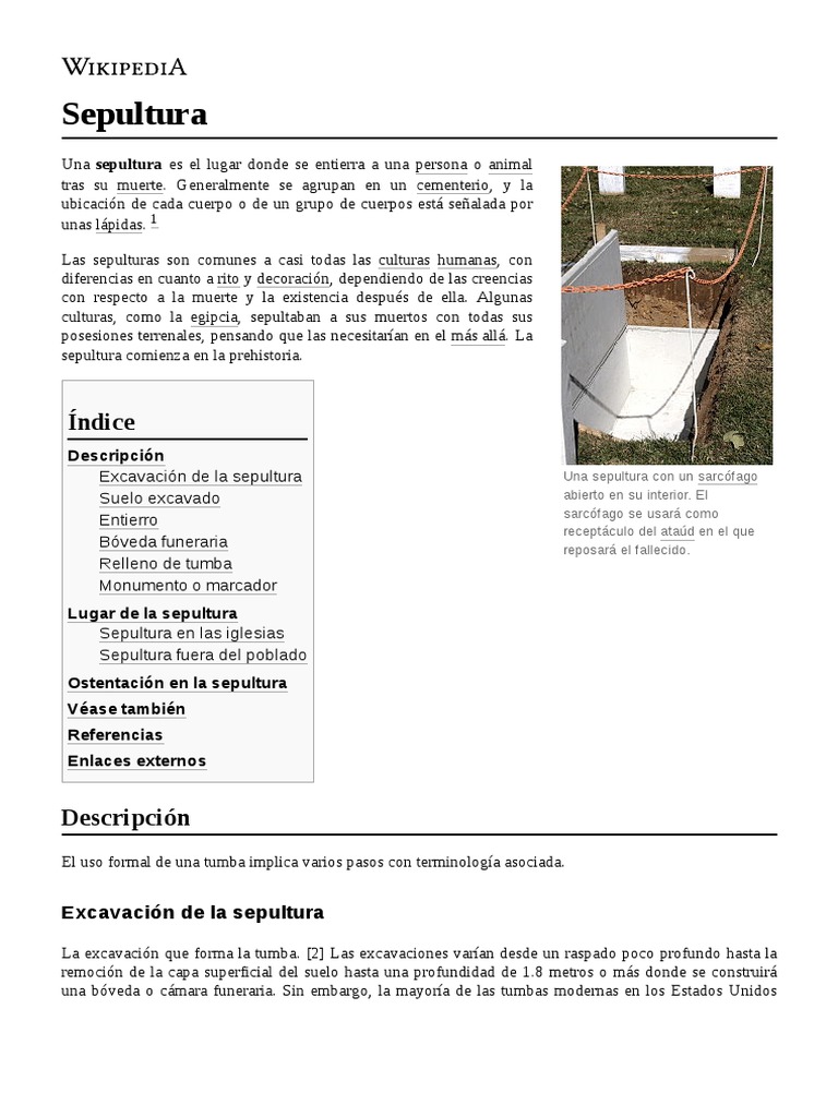 Sepultura | PDF | Tumba | Conmemoración