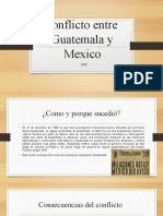 Conflicto Entre Guatemala y Mexico