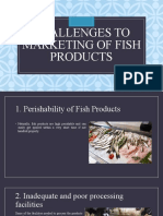 Challenges To Marketing of Fish Products