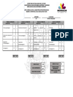 Mapa Curricular Maestria PSICOP