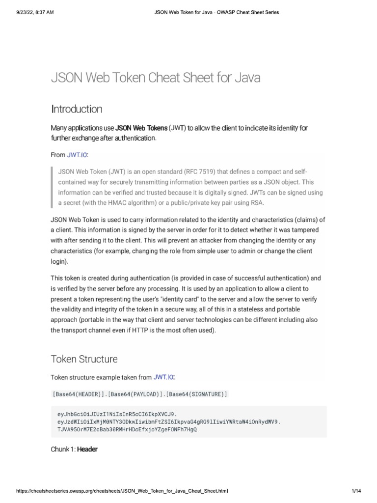 Json Web Token Java Example