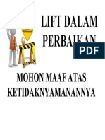 Lift Dalam Perbaikan