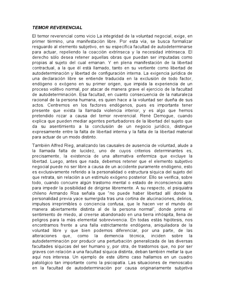 Temor Reverencial | PDF | Temor | Violencia