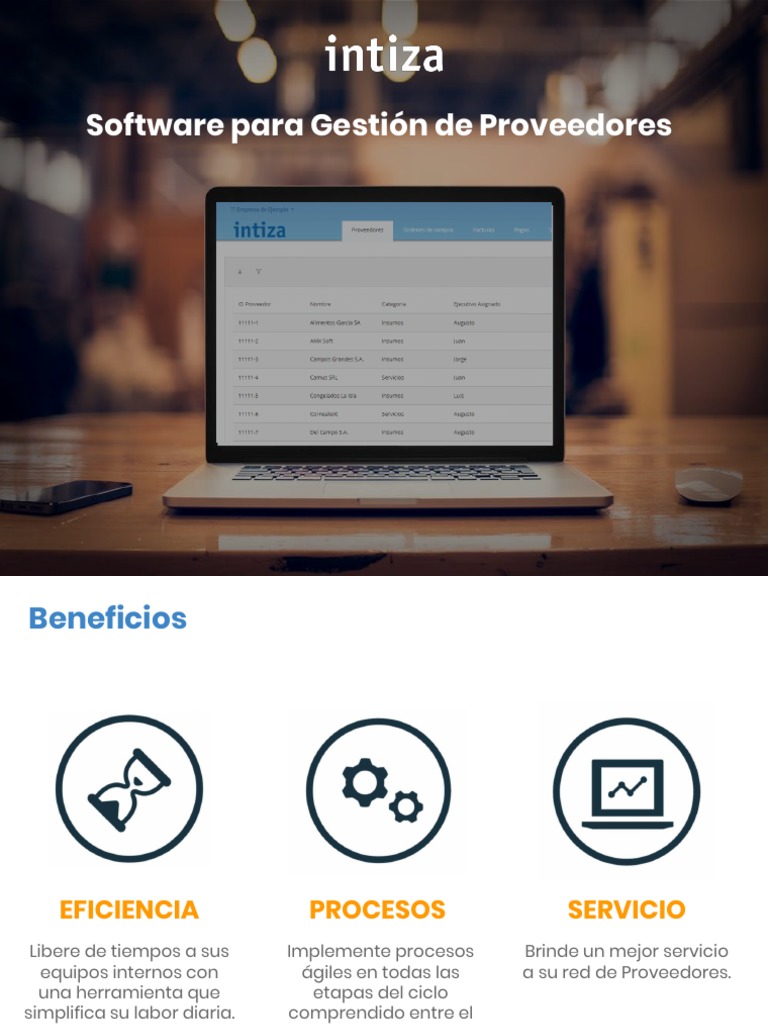 INTIZA Software Gestion Proveedores | PDF | Computación en la nube ...