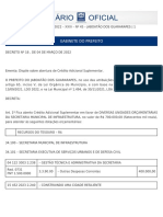 Crédito adicional para infraestrutura e convocação de auxiliares