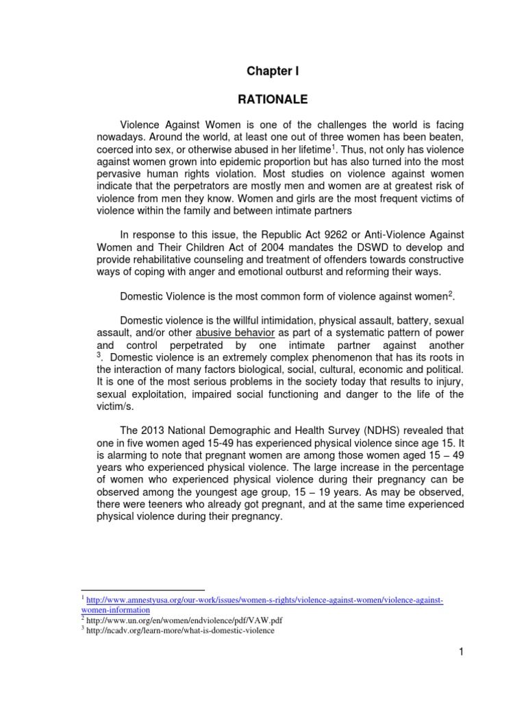CSRPDV Manual Final | PDF | Violence | Domestic Violence