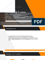 Operating Lease Pratitee