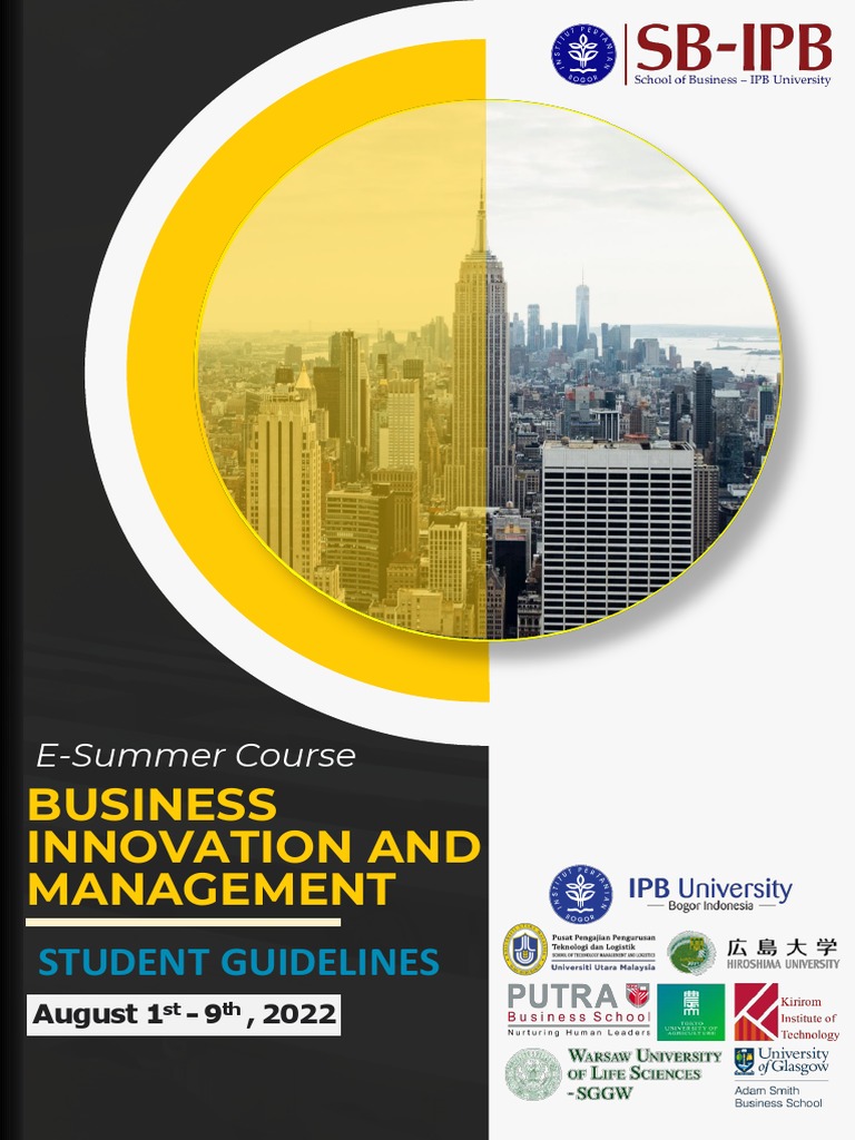 Student Guidelines Bim Summer Course Pdf Thesis Learning