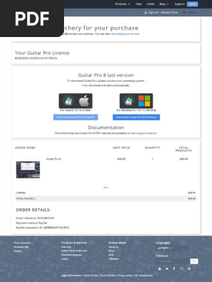 Order Confirmation