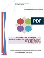 Informe Final Etapa Educación Primaria 2018-2019