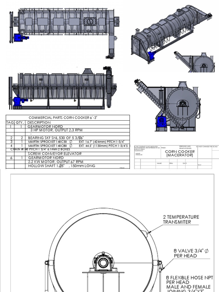 Corn Cooker - Macerator (09!07!21) - 1 | PDF | Pipe (Fluid Conveyance ...