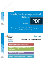 Introduction to Management in a Global Environment