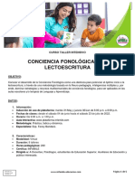 CTI - Conciencia Fonológica y La Lectoescritura - 04JUN2022