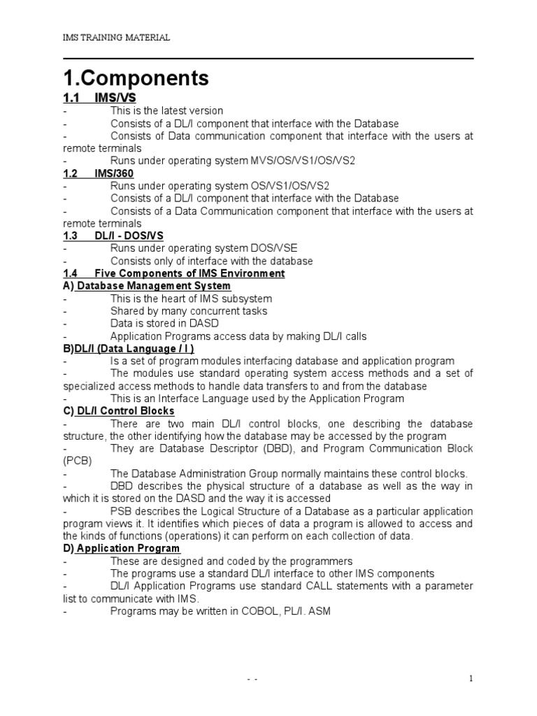 1 1 ims vs pdf programming computer program
